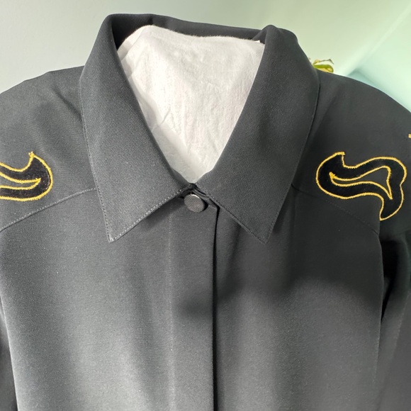 Vintage Black with Gold and Black Appliqué from Paris - Picture 4 of 10